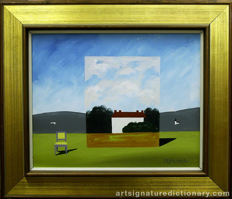 Close-up details showing Stellan MÖRNER signature forgery characteristics