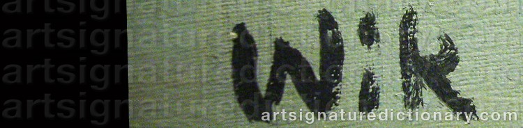Signature by Wilhelm WIK