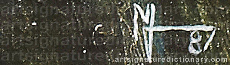 Authentic signature by Mikhail Arkadievich GELMAN on  artwork