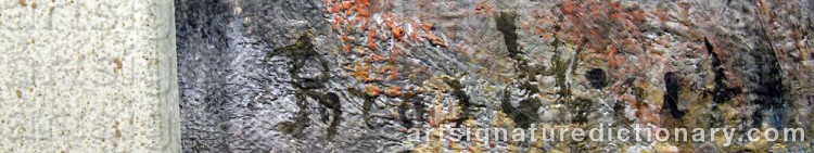 Signature by Bror HJORTH