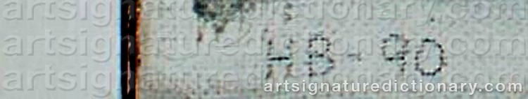 Authentic signature by Hanne BORCHGREVINK on  artwork