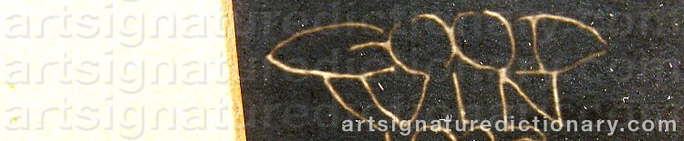 Authentic signature by Henry B. GOODWIN on Drawing/Graphic/Print artwork