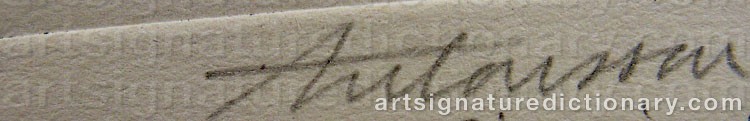 Signature by Oscar ANTONSSON