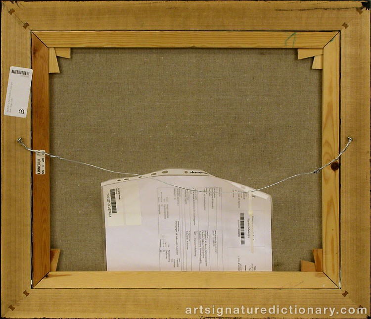 Close-up details showing Bengt LINDSTRÖM signature forgery characteristics