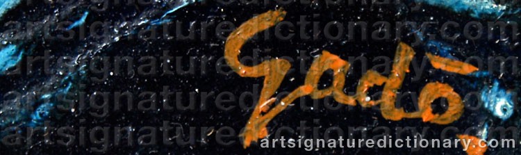 Signature by Bertil GADÖ