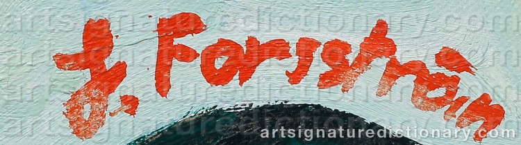 Authentic signature by Jonny FORSSTRÖM on Painting/Watercolour artwork