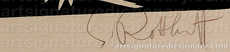 Authentic signature by Karl SCHMIDT-ROTTLUFF on artwork