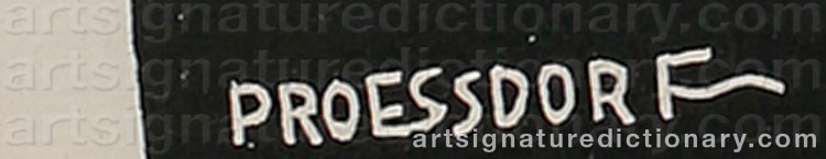 Signature by Alfred PROESSDORF