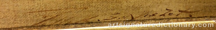 Authentic signature by Pollok Sinclair NISBET on  artwork