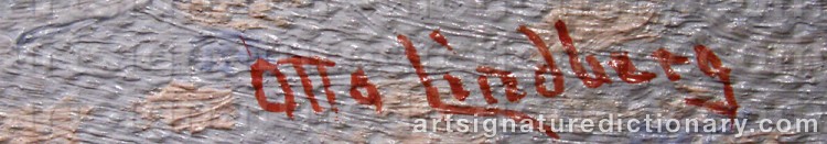 Signature by Otto LINDBERG