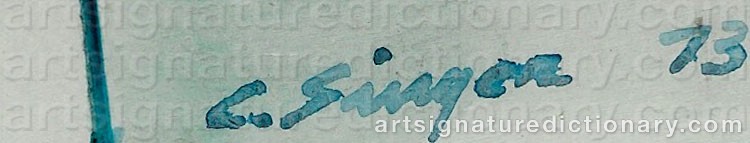 Signature by Clyde SINGER