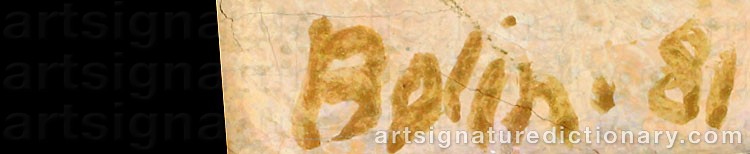 Signature by Gustave BOLIN