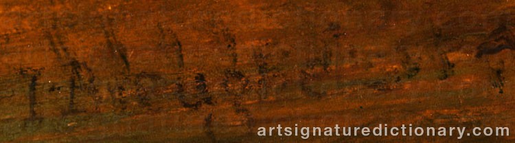 Authentic signature by Jan The Younger BRUEGHEL on artwork