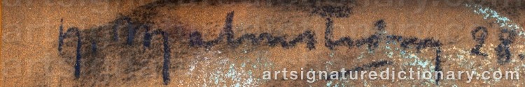 Signature by Henning MALMSTRÖM