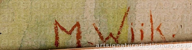 Signature by Maria WIIK