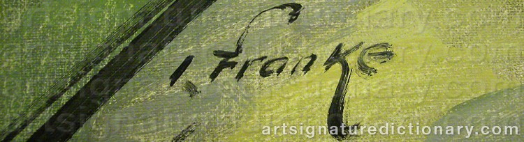 Signature by Ivar FRANKE