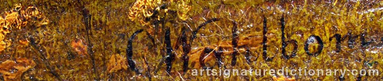 Signature by Carl WAHLBOM
