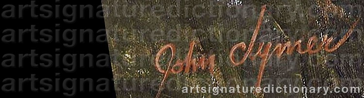 Authentic signature by John Ford CLYMER on  artwork
