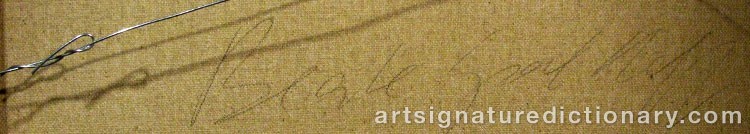 Authentic signature by Beate SPALTHOFF on  artwork