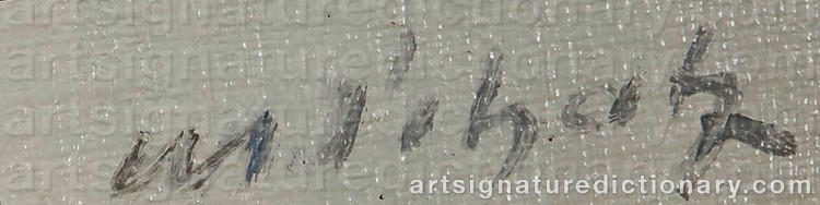 Authentic signature by Manfred SCHATZ on Painting/Watercolour artwork