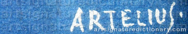 Signature by Helge ARTELIUS