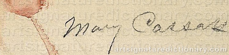 Signature by Mary Stevenson CASSATT