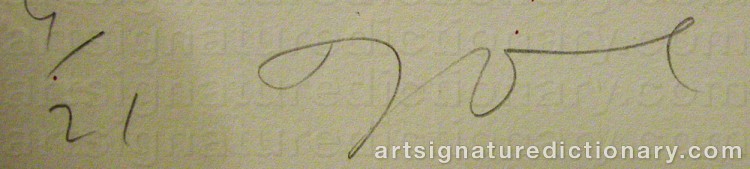 Signature by Jim DINE