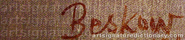 Signature by Bo BESKOW