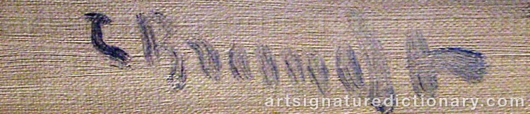 Signature by Carl BRANDT