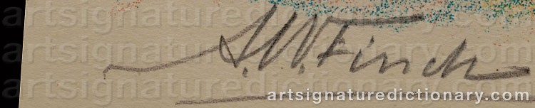 Signature by Alfred William FINCH