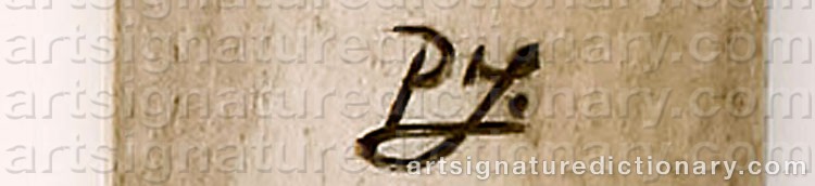 Authentic signature by Per-Ola (Sami Artist) JÖNESTÅL on Other artwork