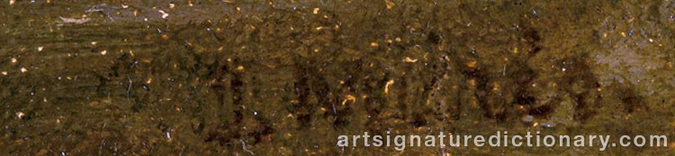 Authentic signature by Jacob Henricus MARIS on Painting/Watercolour artwork