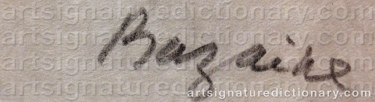 Signature by Jean René BAZAINE