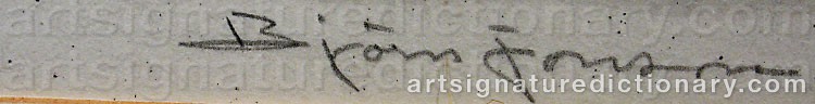 Signature by Björn JONSON