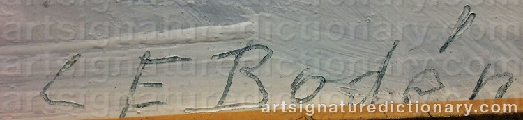 Signature by Carl Eric BODÉN