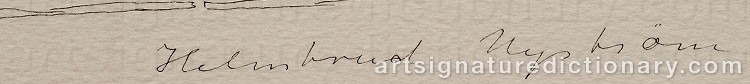 Signature by Helmtrud NYSTRÖM