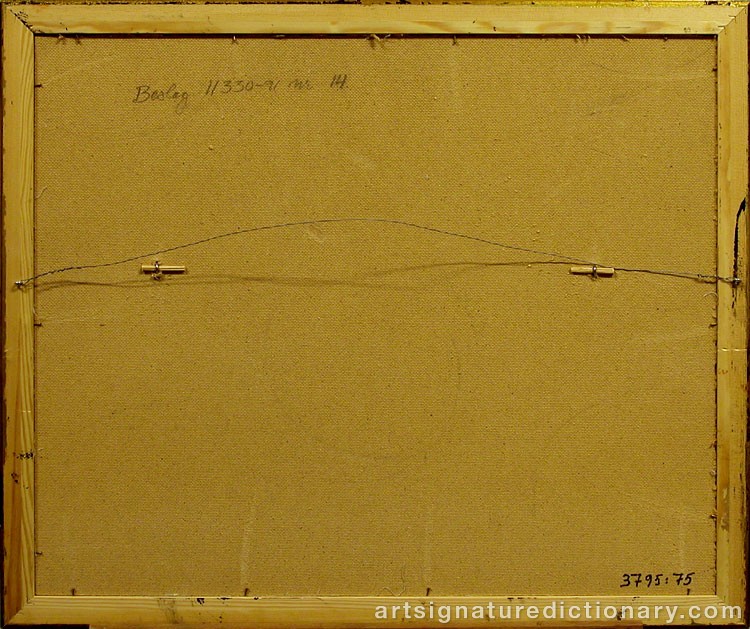 Close-up details showing Nils Nilsson (Sami Artist) SKUM signature forgery characteristics