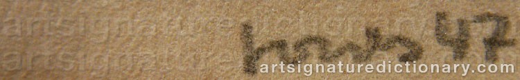 Signature by Arne JONES