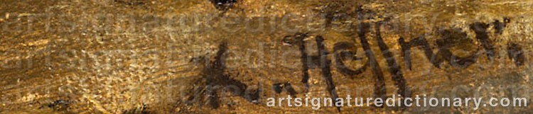 Signature by Karl HEFFNER
