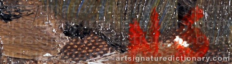 Authentic signature by Nathan SOWA on  artwork