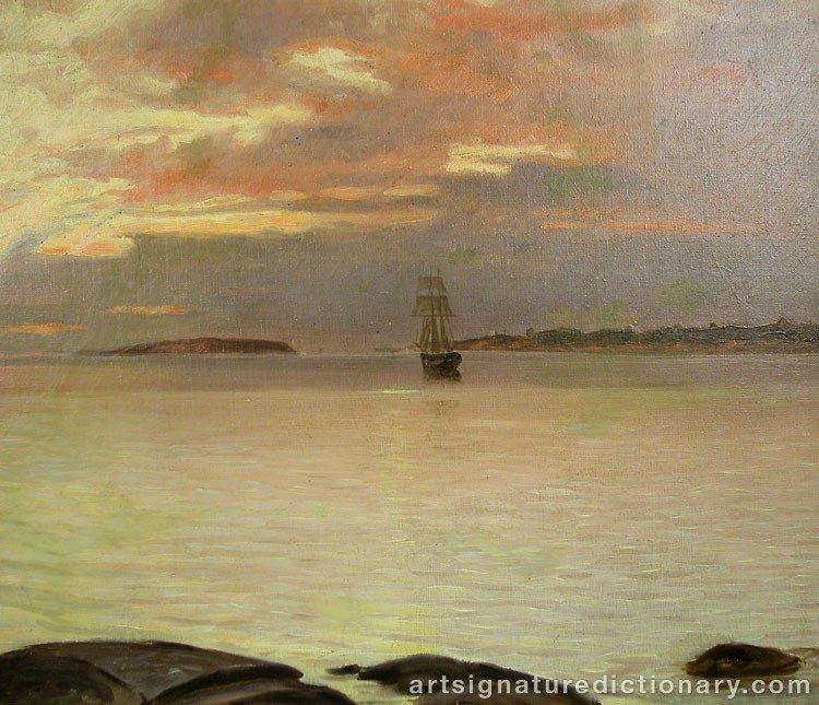 Close-up details showing Hjalmar ‘Hjmlm’ MUNSTERHJELM signature forgery characteristics