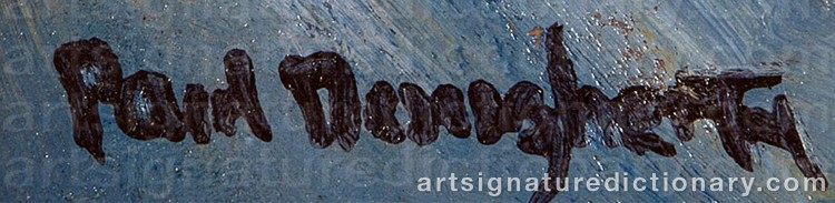Authentic signature by Paul DOUGHERTY on Painting/Watercolour artwork