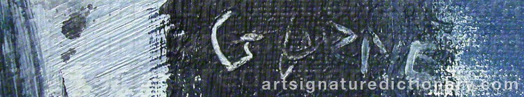 Signature by Gustav ARNE
