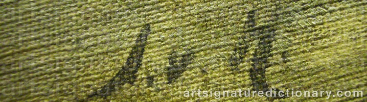 Signature by Johan Von HOLST