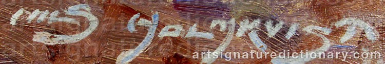 Signature by Nils HOLMQVIST