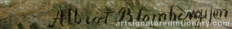 Signature by Albert BLOMBERGSSON