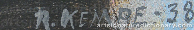 Signature by Roland KEMPE