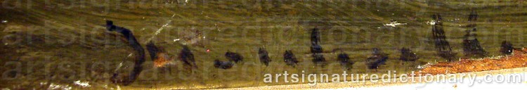 Authentic signature by Adolphe Joseph Thomas MONTICELLI on Painting/Watercolour artwork