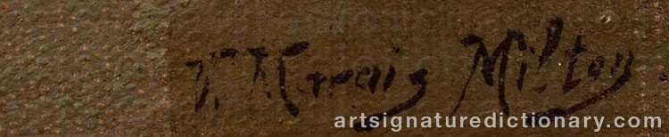 Authentic signature by Victor MARAIS-MILTON on  artwork