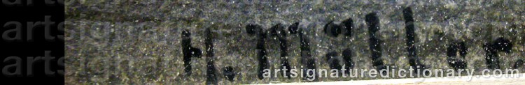 Signature by Herman MÜLLER